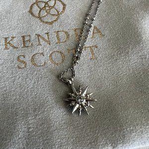 Kendra Scott Star Charm Pendant Necklace In Silver